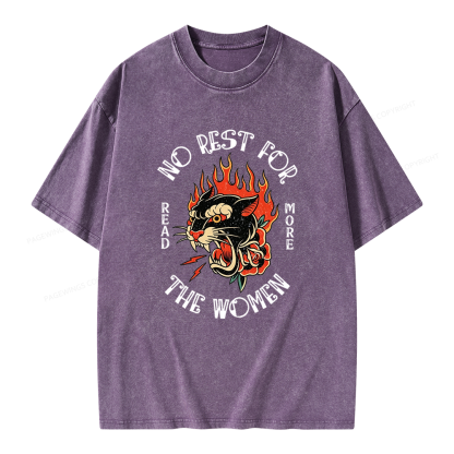 Pagewings No Rest for The Women Unisex Washed T-shirt