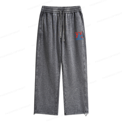 Pagewings Big Fan Of Human Rights Unisex Washed Sweatpants