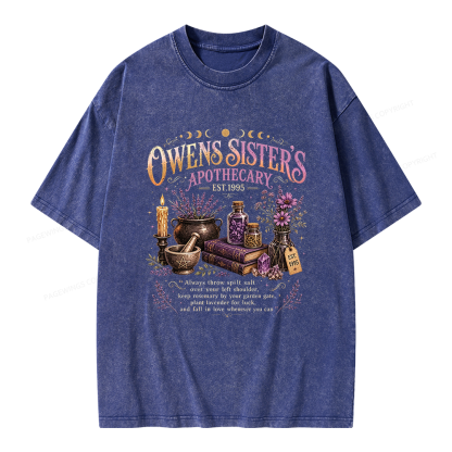 Pagewings Mystical Witchy Unisex Washed T-shirt