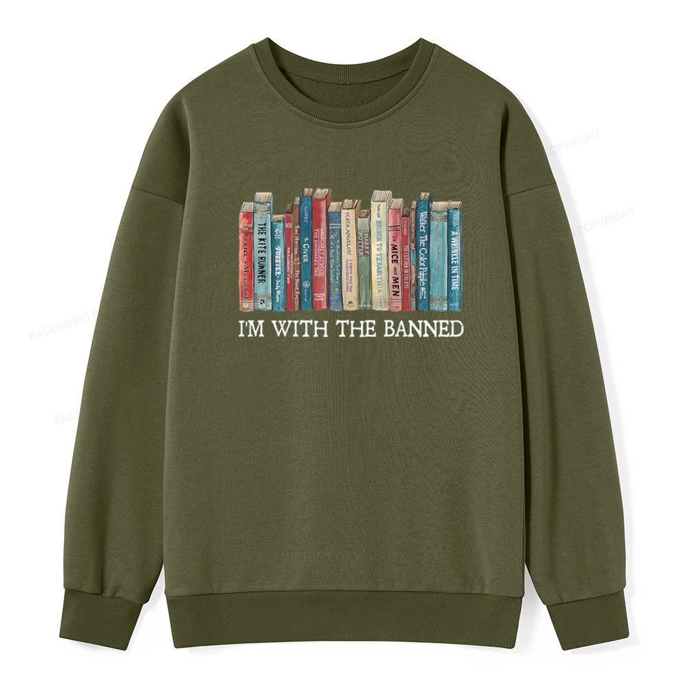 Pagewings I'm With The Banned Unisex Classic Sweatshirt