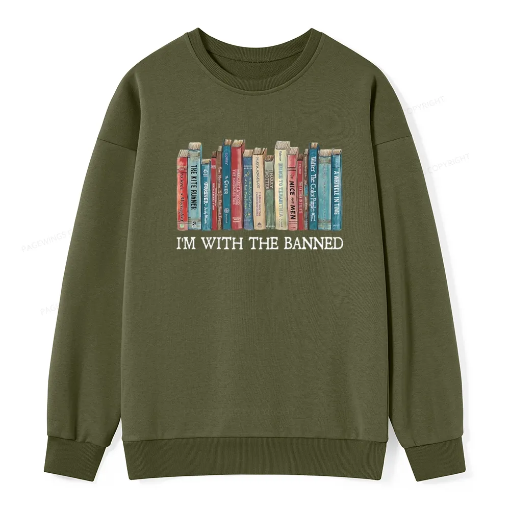 Pagewings I'm With The Banned Unisex Classic Sweatshirt