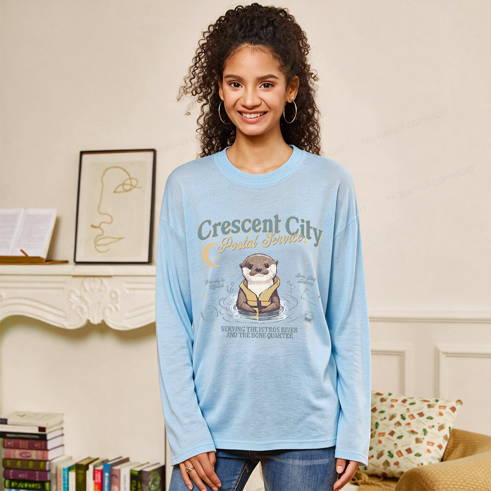 Pagewing Reading Fantasy Bookish Unisex Lightweight Long Sleeve T-Shirt