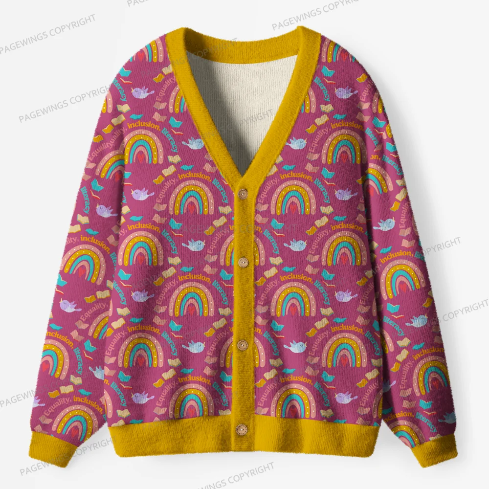 Pagewings Literacy Unisex Ugly Cardigan Sweaters