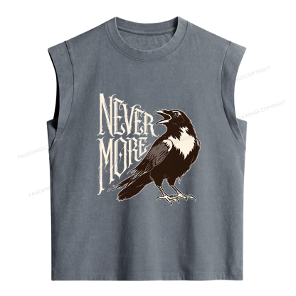 Pagewings Nevermore Women's Washed Tank Top