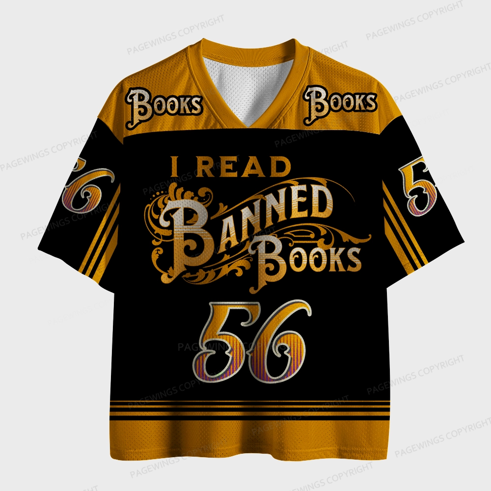 Pagewings I Read Banned Books Unisex Mesh Jersey