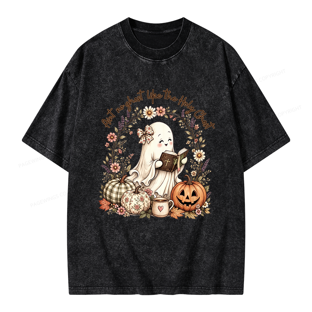 Pagewings Christian Halloween Unisex Washed T-shirt