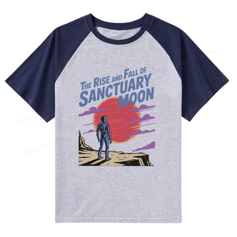 Pagewings The Rise And Fall Of Sanctuary Moon Raglan T-shirt