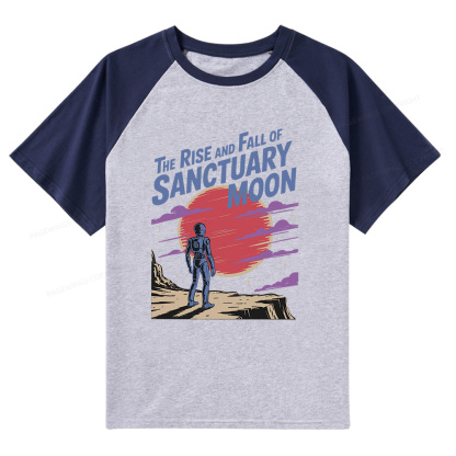 Pagewings The Rise And Fall Of Sanctuary Moon Raglan T-shirt