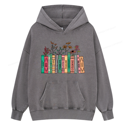 Pagewings Book Lover Unisex Washed Hoodie