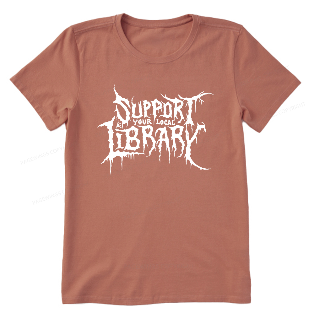 Pagewings Support Your Local Library Unisex Classic T-shirt