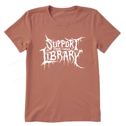 Pagewings Support Your Local Library Unisex Classic T-shirt