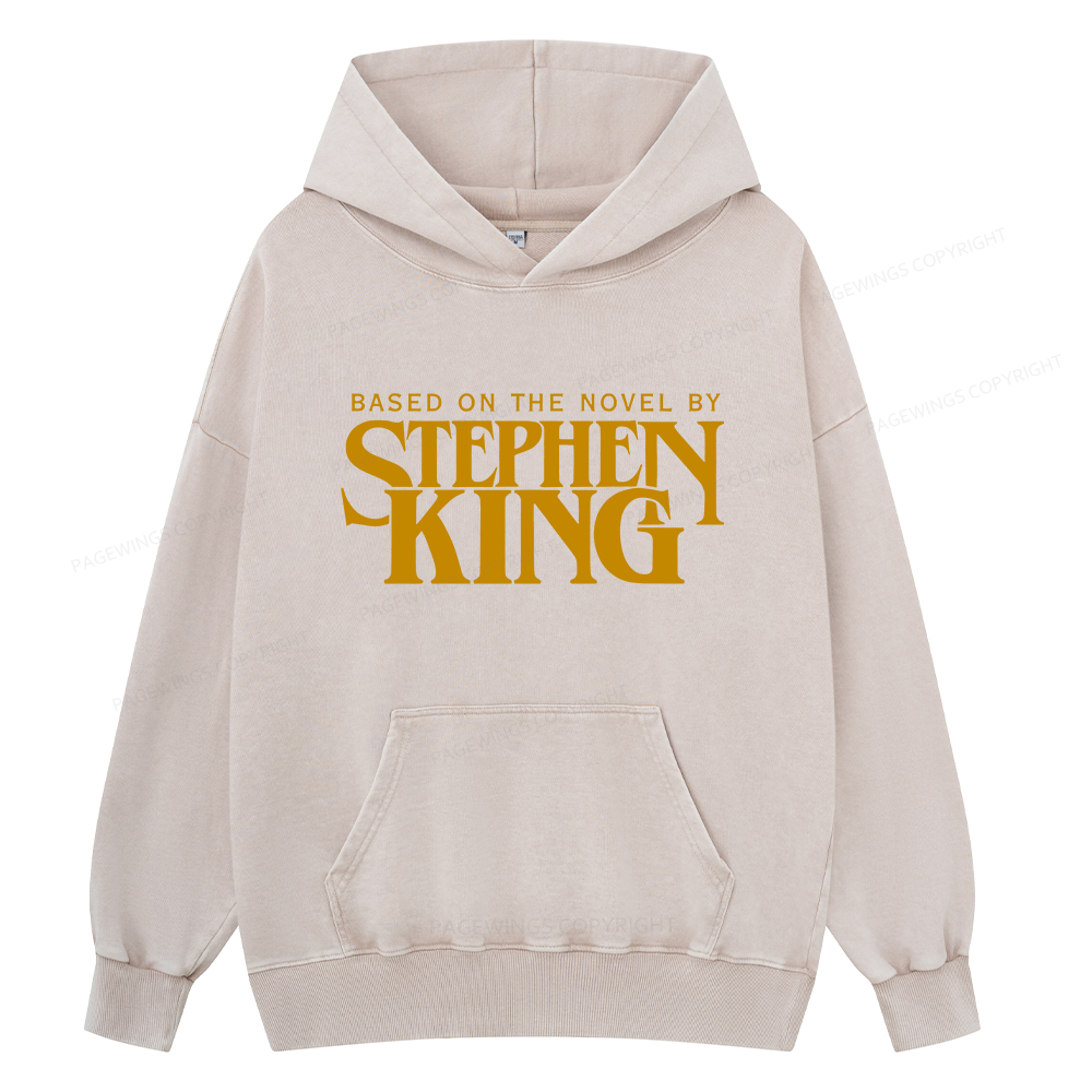 Pagewings Based On A Novel By Stephen King Unisex Washed Hoodie