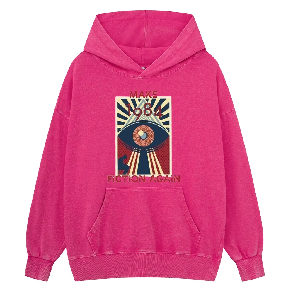 Pagewings Nineteen Eighty-Four Unisex Washed Hoodie