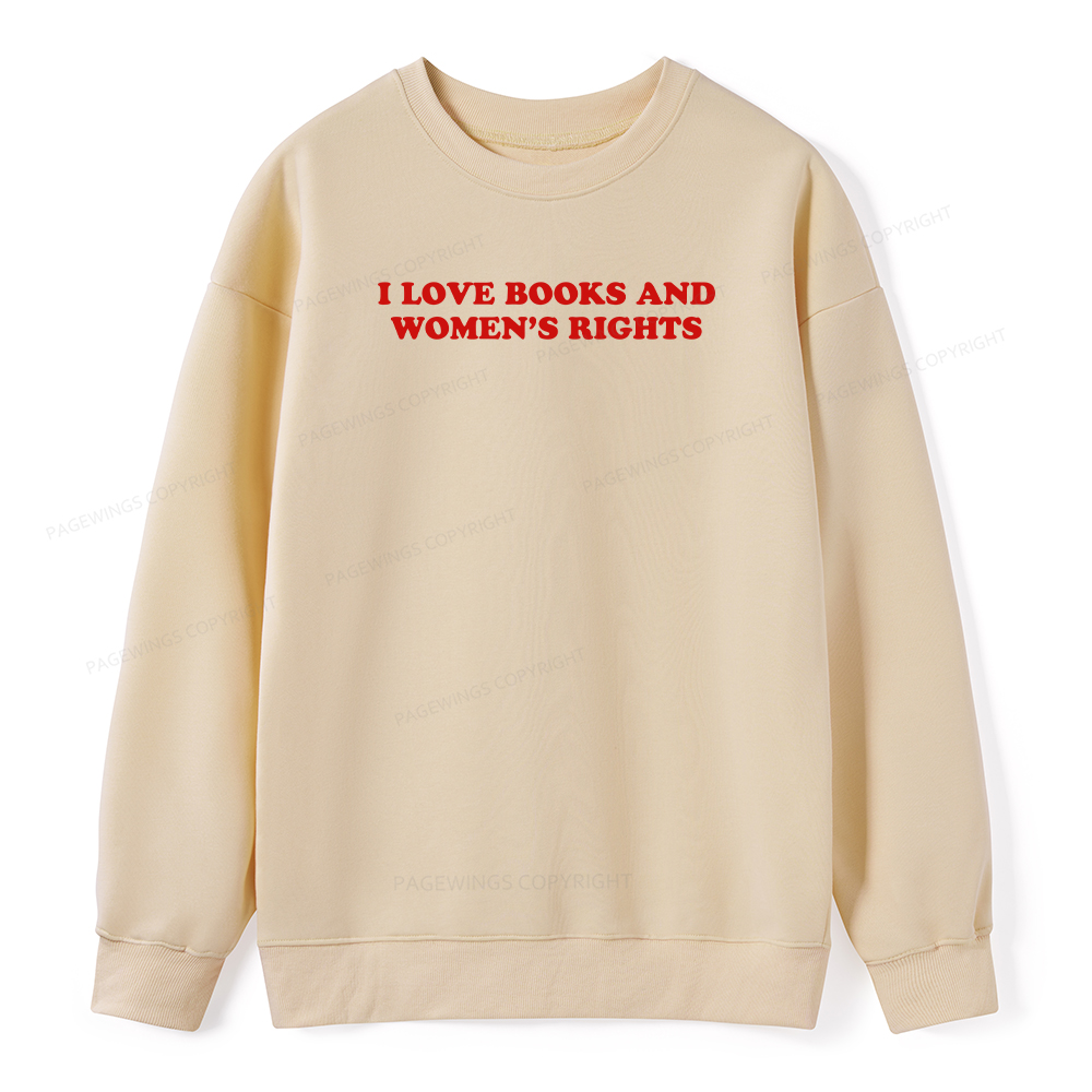Pagewings I Love Books And Women's Rights Unisex Classic Sweatshirt