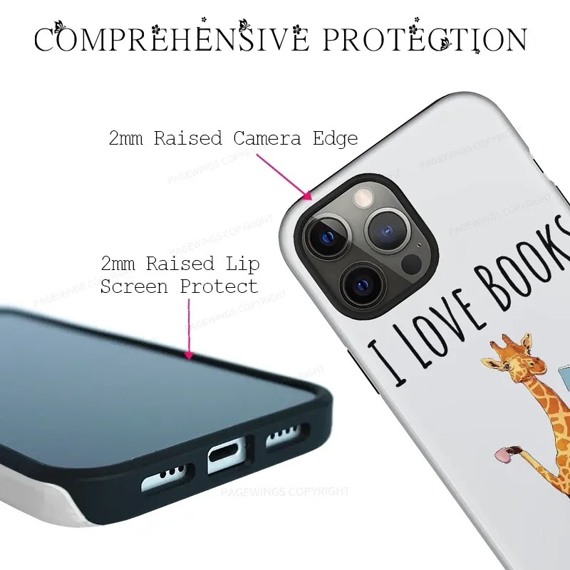 Pagewings I Love Books Phone Case