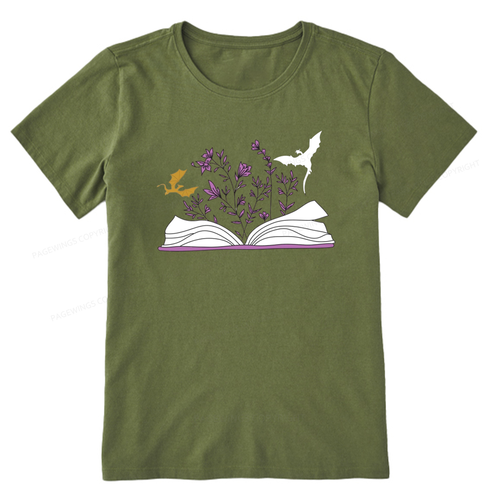 Pagewings The Flying Dragon In The Book Unisex Classic T-shirt