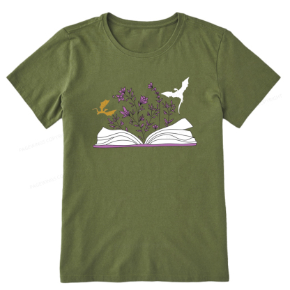 Pagewings The Flying Dragon In The Book Unisex Classic T-shirt