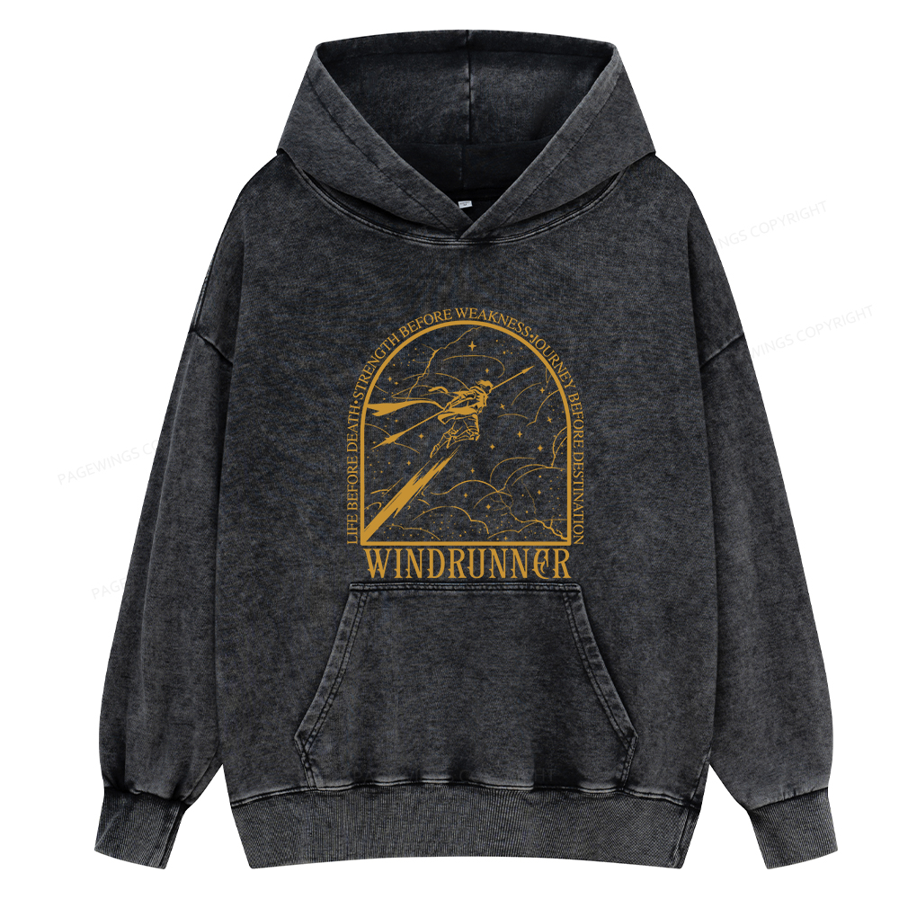 Pagewings Windrunner Unisex Washed Hoodie