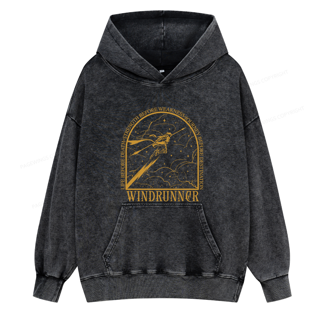 Pagewings Windrunner Unisex Washed Hoodie