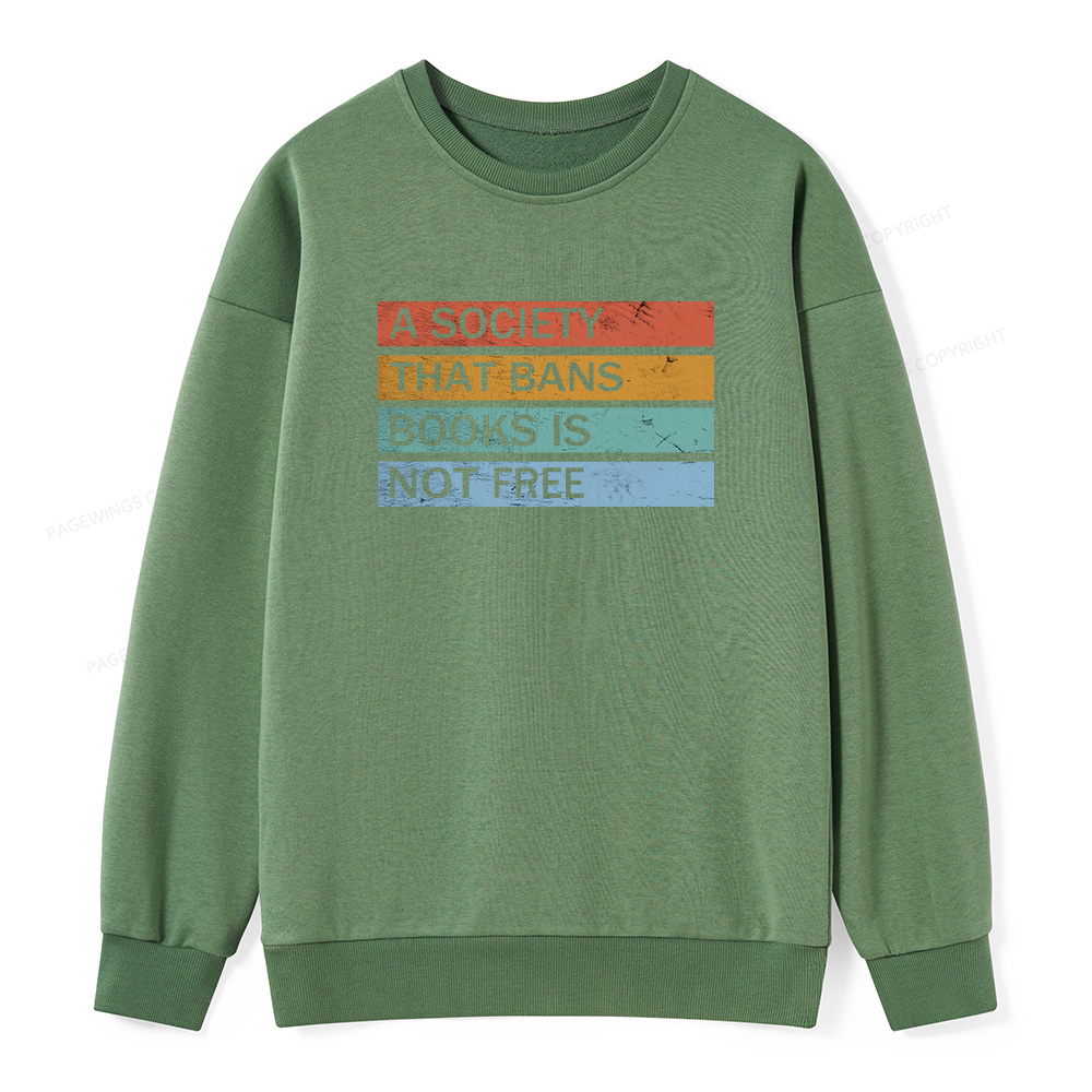 Pagewings Read Banned Books Unisex Classic Sweatshirt