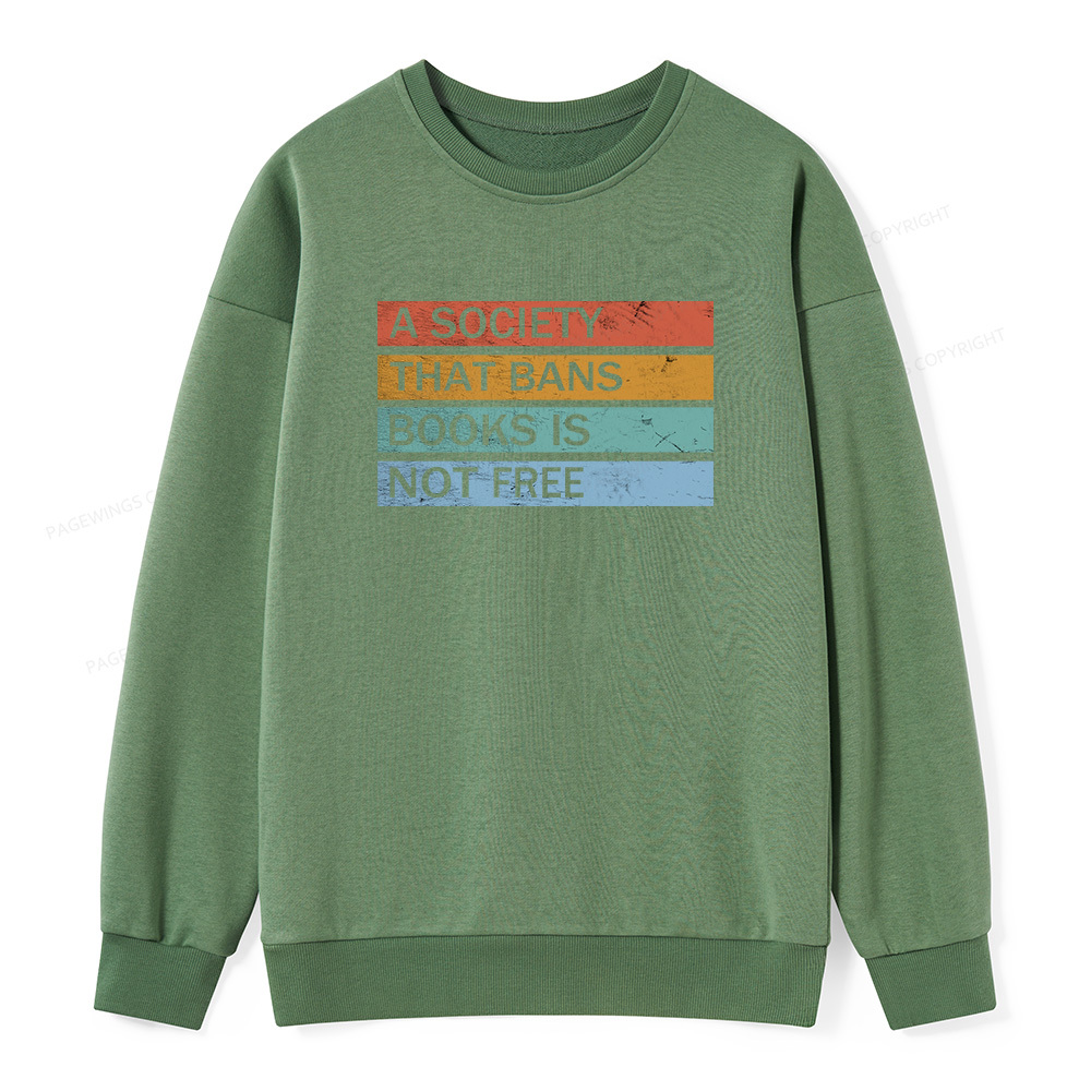 Pagewings Read Banned Books Unisex Classic Sweatshirt