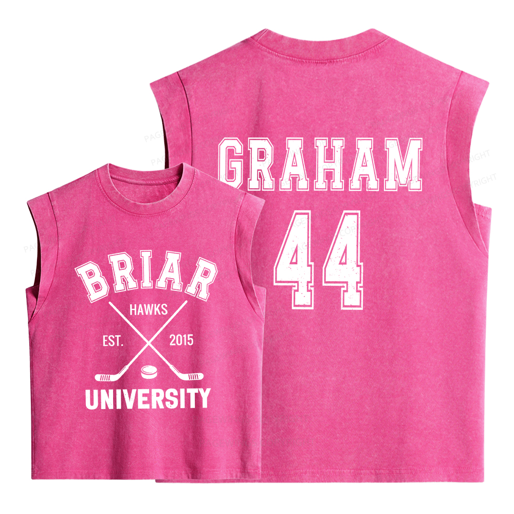 Pagewings Hockey Romance  Women's Washed Tank Top