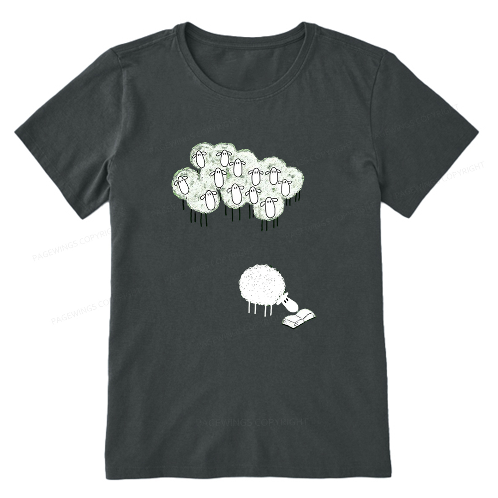 Pagewings Reading Fluffy Flock Unisex Classic T-shirt