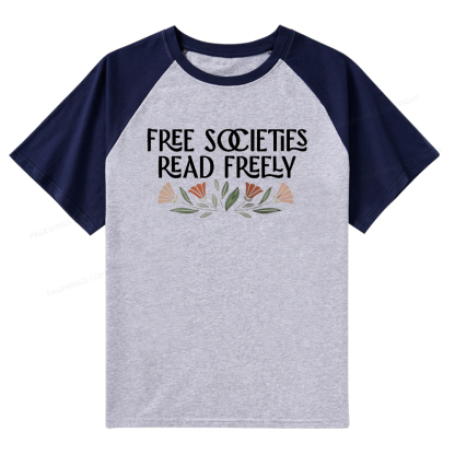 Pagewings Read Freely Raglan T-shirt