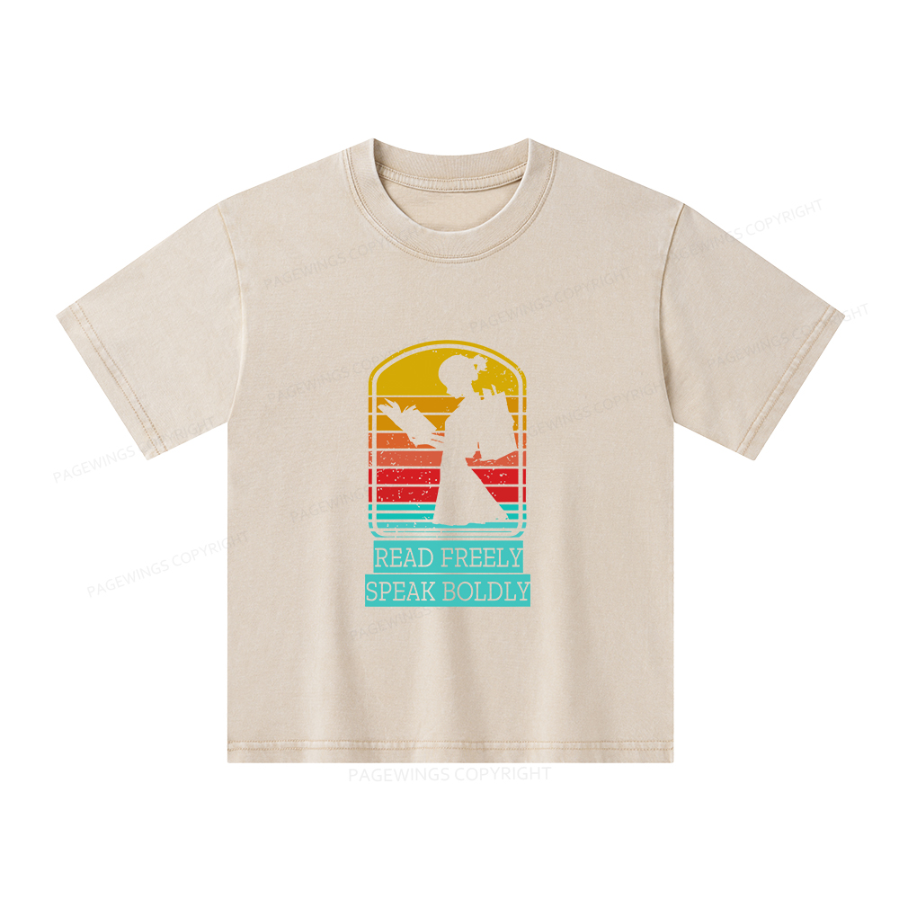 Pagewings Banned books T-Shirt Unisex Kids Washed T-shirt