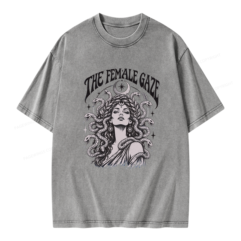 Pagewings The Female Gaze Unisex Washed T-shirt