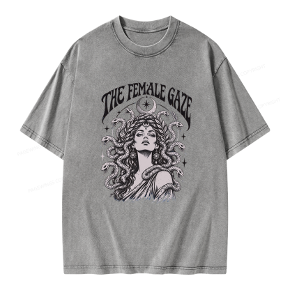 Pagewings The Female Gaze Unisex Washed T-shirt