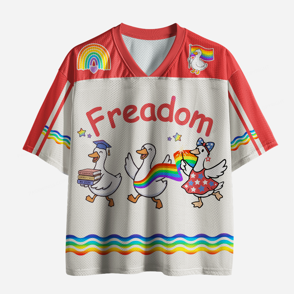 Pagewings Freadom Unisex Mesh Jersey