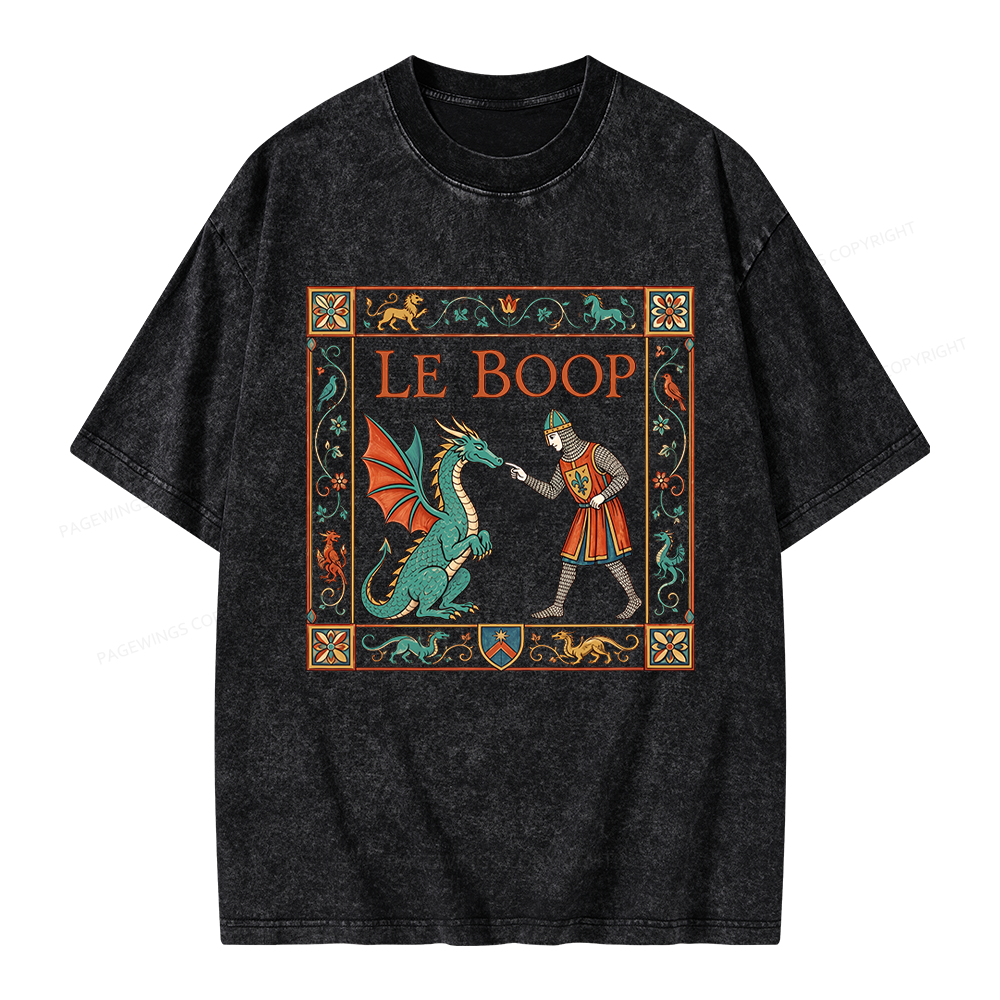 Pagewings Le Boop Unisex Washed T-shirt