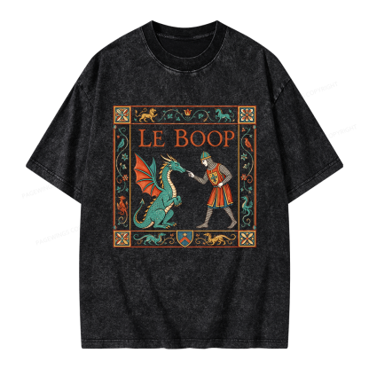 Pagewings Le Boop Unisex Washed T-shirt