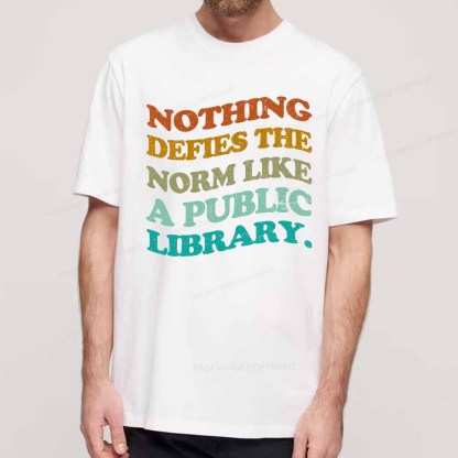 Pagewings Nothing defies the norm like a public library Unisex Classic T-shirt