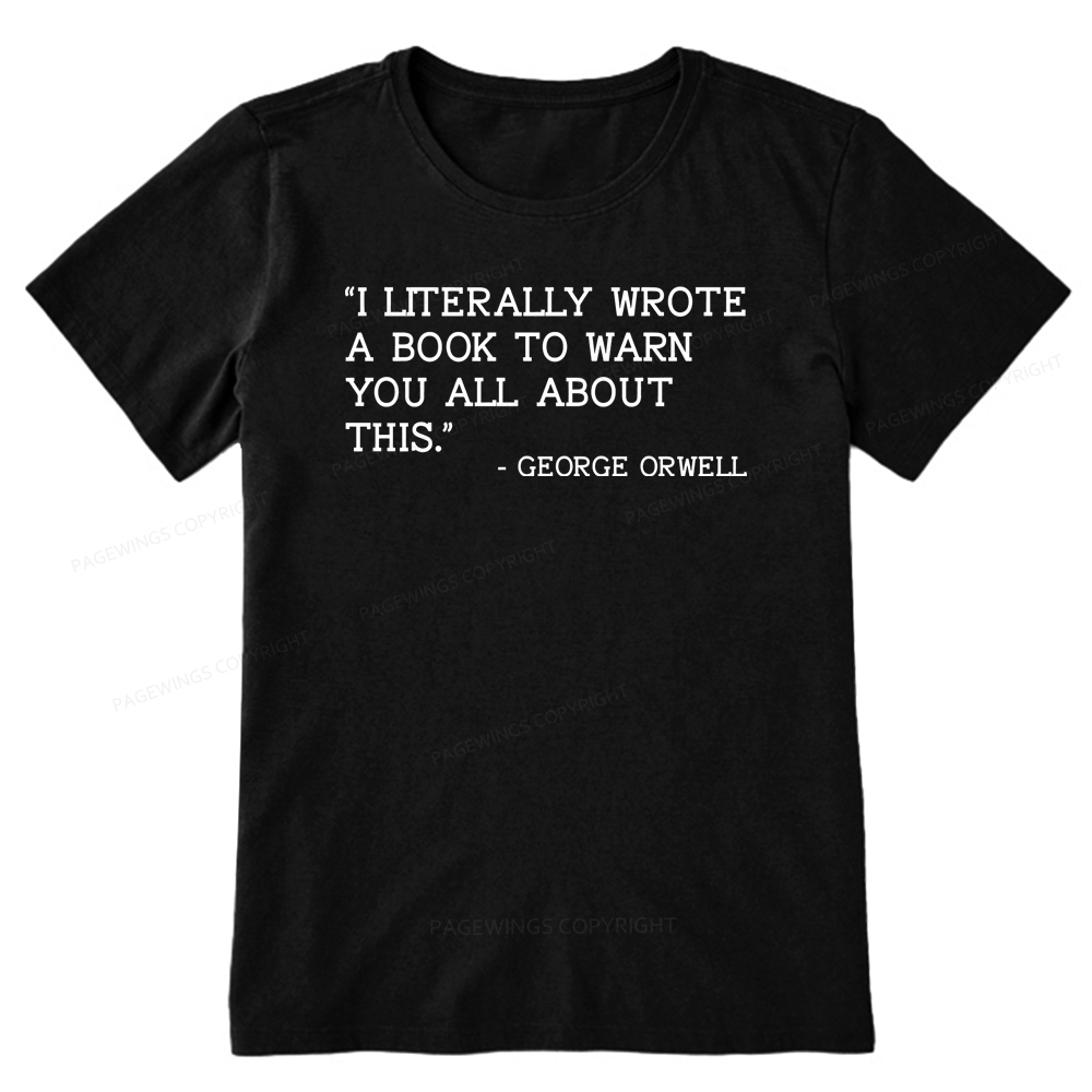 Pagewings I Literally Wrote A Book To Warn Unisex Classic T-shirt