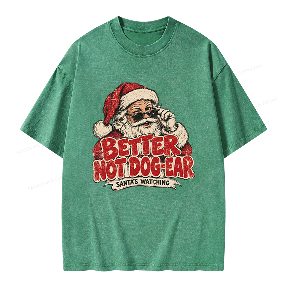 Pagewings Better Not Dog-Ear Unisex Washed T-shirt
