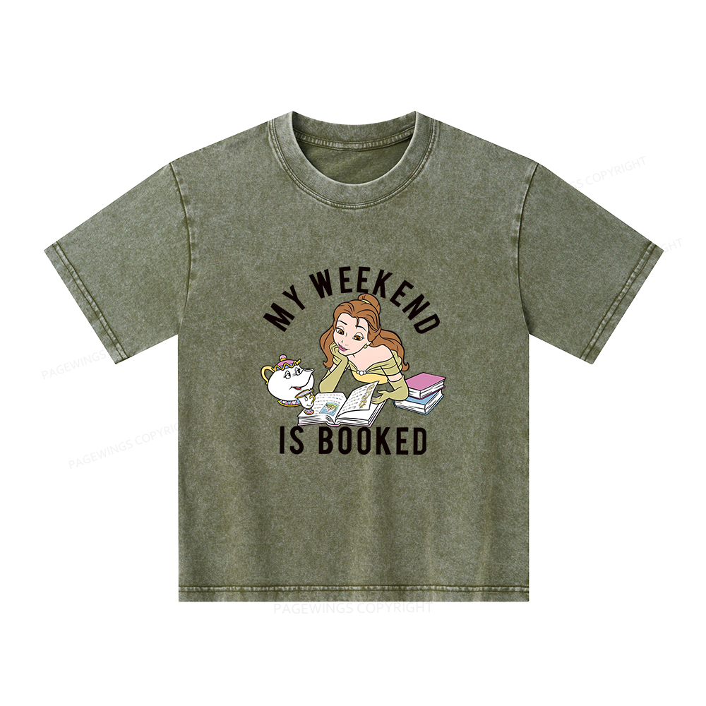 Pagewings Princess's Book Shop Unisex Kids Washed T-shirt