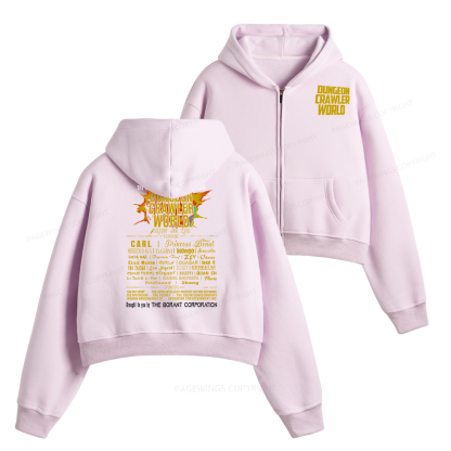 Pagewings Fuel Your Imagination With Sci Fi World Tour Fleece Zip-Up Hoodie