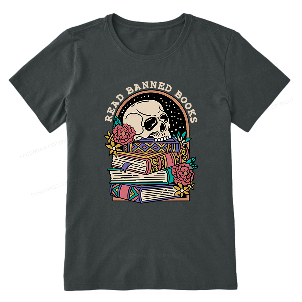 Pagewings Read Banned Book Floral Unisex Tee Unisex Classic T-shirt
