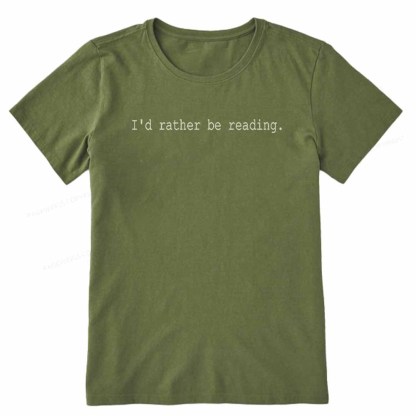 Pagewings I'd Rather Be Reading Unisex Classic T-shirt