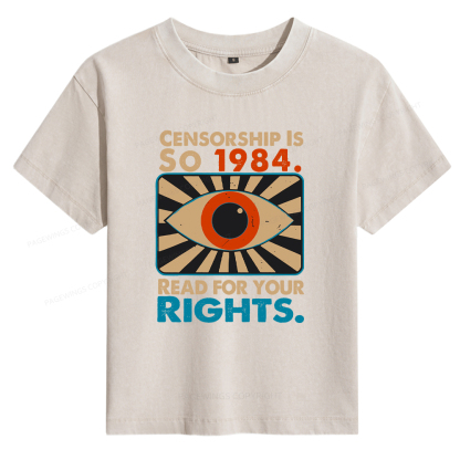 Pagewings Read For Your Rights Women's Washed T-shirt
