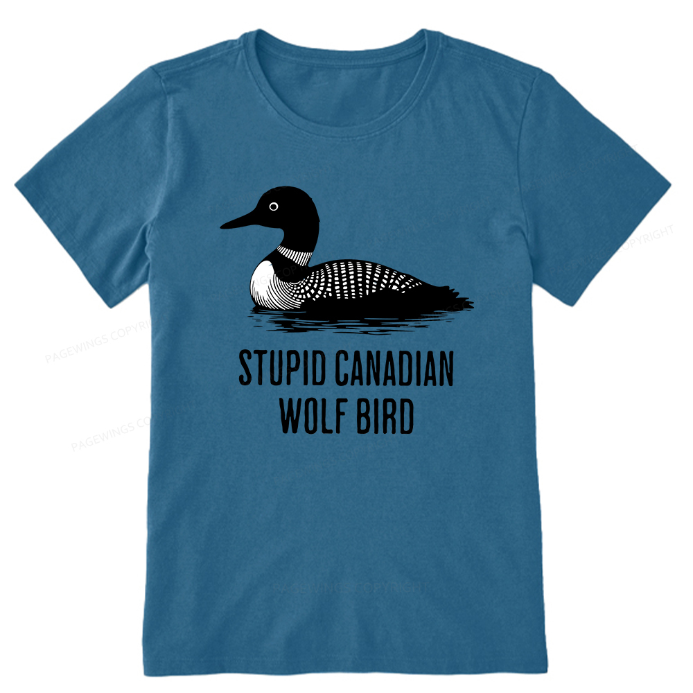 Pagewings Stupid Canadian Wolf Bird Unisex Classic T-shirt