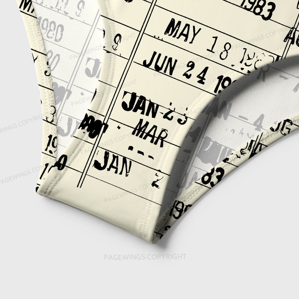 Pagewings Library Card One-Piece Swimsuit 