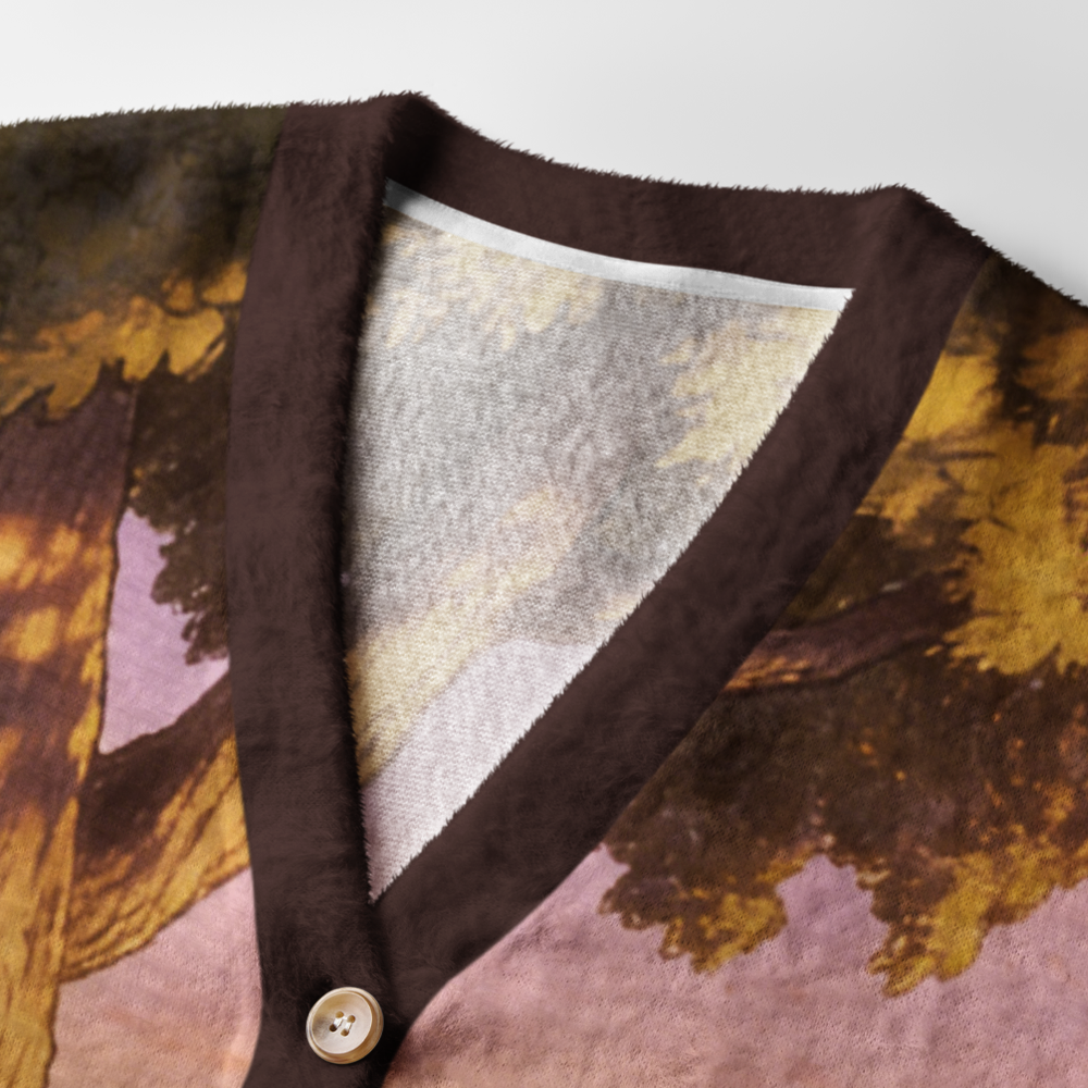 Pagewings Squirrels Love Reading Light Knit Unisex Cardigan Sweaters