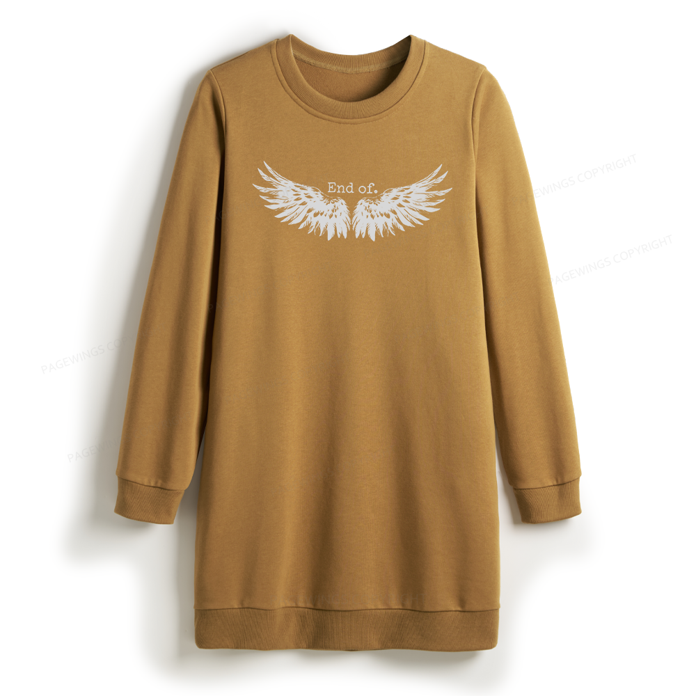 Pagewings Romance Books Sweatshirt Dress