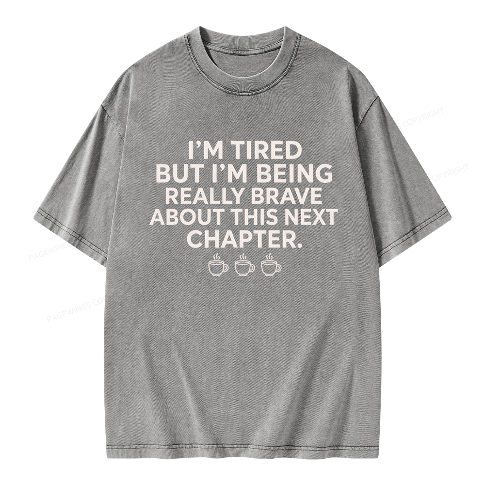 Pagewings About This Next Chapter Unisex Washed T-shirt