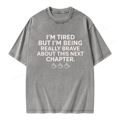 Pagewings About This Next Chapter Unisex Washed T-shirt
