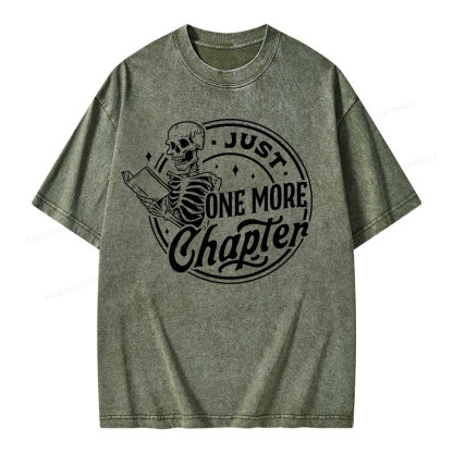 Pagewings Just One More Chapter Unisex Washed T-shirt