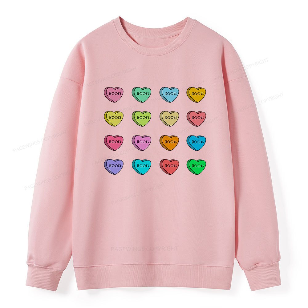 Pagewings Valentine's Day Librarian Unisex Classic Sweatshirt